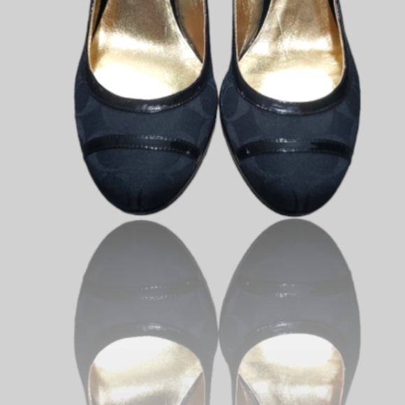 🛑BOGO🆕COACH Signature Wedge Heel Shoe - Picture 5 of 8